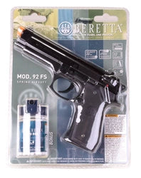 BERETTA 92FS SPRING AIRSOFT - BLACK BERETTA 92FS SPRING AIRSOFT - BLACK